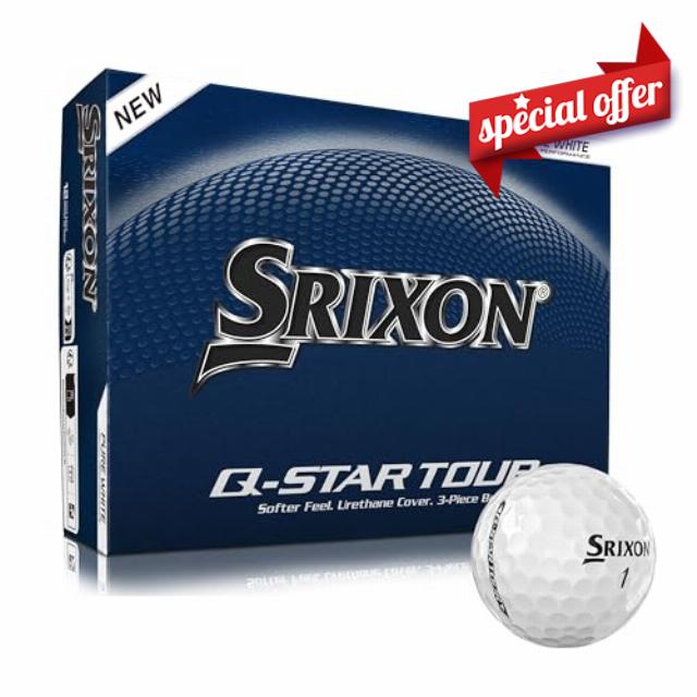 Srixon Q-STAR TOUR Golf Ball with Ultra-Thin High-End Urethane Cover | Spin Skin+ New Generation | Soft Feel | FastLayer Core Technology |12 Pieces