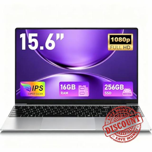 FUNYET 2026 Laptop 15.6 inch RAM 16 GB SSD 256 GB Win 11 Pro IPS 1920×1080 M3-6Y30 Notebook Supports TF Card