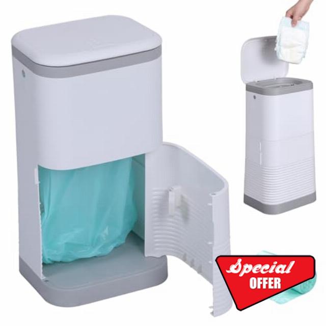 Nappy Bin 12L Odour Locking Nappy Disposal System