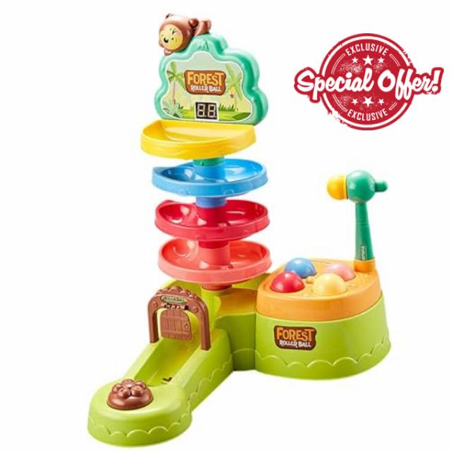 Drop and Ball Ramp Toy Learning Development Fostering Early Skill Growth Through Interactive Play Stimulates Learning Ball Drop and Rolling Swirling