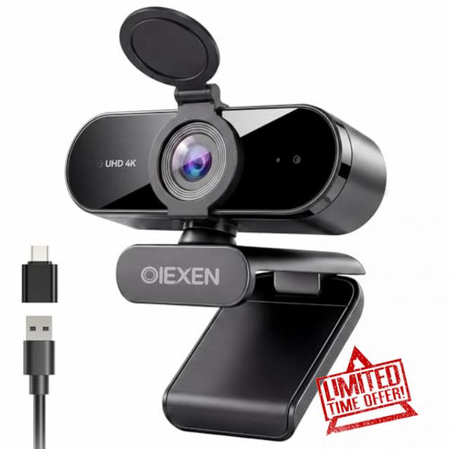 4K Ultra HD Webcam for PC