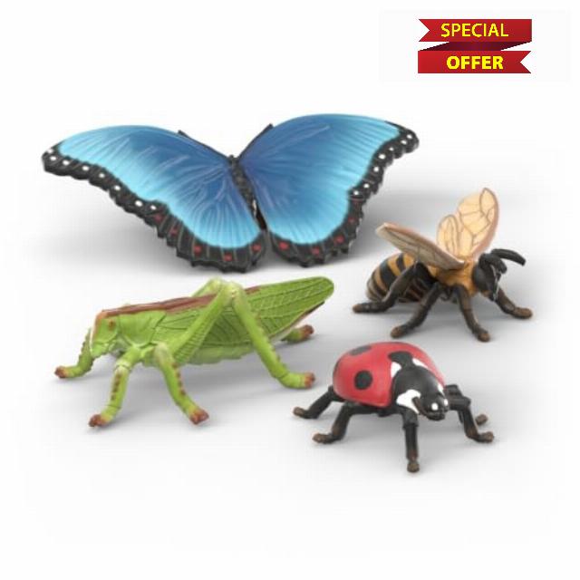 Schleich WILD LIFE - 4PC Insects Discovery Set - Kids 3+ | 42741