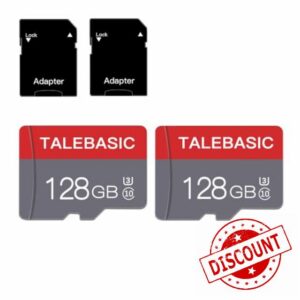 2 Pack 128GB Micro Sd Card Class 10 TF Card with adapter for table