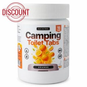 Blue Lake Travel Camping Toilet Tablets - Odour Stop and Fecal Decomposer for Camping Toilets