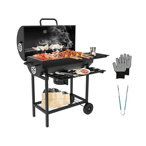 Portable Outdoor BBQ with Adjustable Charcoal Pan