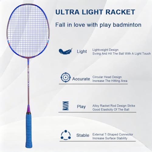 Badminton Rackets Set Of 2