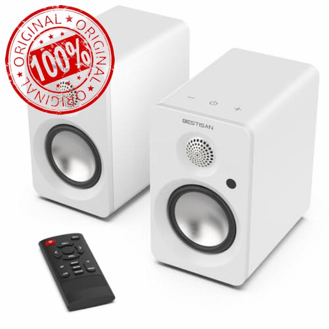 BESTISAN Bluetooth Bookshelf Speakers