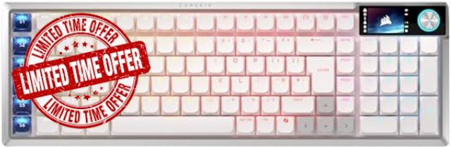 Corsair VANGUARD AIR 99 WIRELESS Low-Profile Optical-Mechanical RGB Gaming Keyboard – QWERTY UK