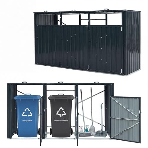 Galvanized Steel Garden Bin Hideaway
