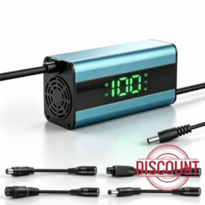 42V 2A Electric Scooter Charger with LED Charging Display (1-100%)