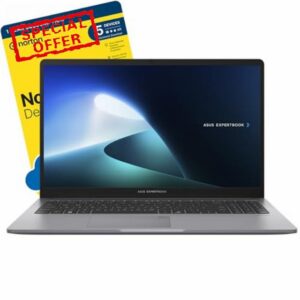 ASUS ExpertBook P1 Intel Core 5 210H 32 GB DDR5 RAM 1 TB SSD 15.6" Full HD Wi-Fi 6 Windows 11 Pro includes FREE Norton 360 Deluxe
