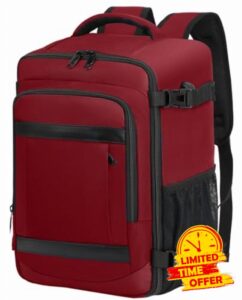 KLOSTAIN Ryanair Cabin Bags 40x30x20 Underseat 24L Laptop Carry On Backpack Fits easyJet Eurowings Wizz Air Red