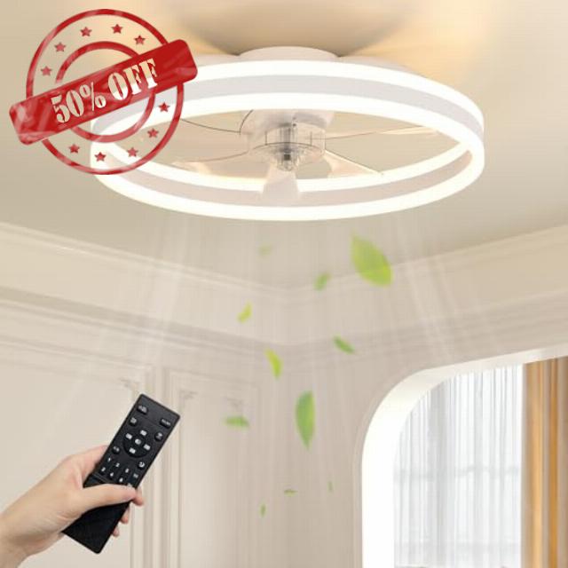 NIORSUN 50cm Ceiling Fans with Lights and Remote