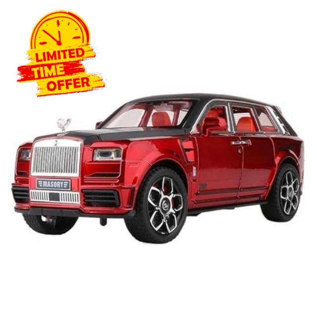 1 24 For Rolls Royce Cullinan Mansory Customized Modified Version Sound & Light Pull Back Alloy Car Model(Red)