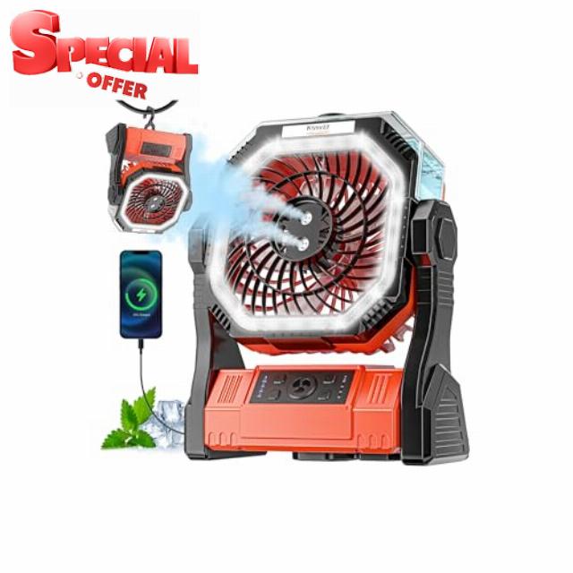 Kssvzz Misting Camping Fan