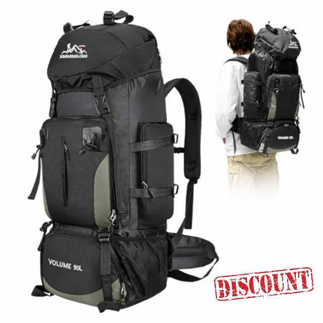 90L Waterproof Hiking Backpack for Men