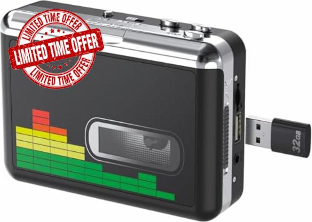 USB Cassette Player/Tape to MP3 Converter