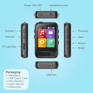 16GB Portable Music Players with Built-in Speaker Support FM Radio Voice Recording E-Book