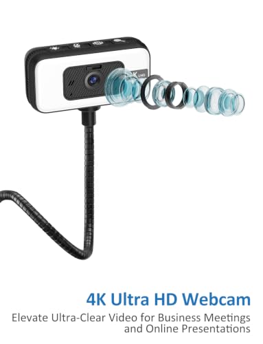 AutoFocus Web Camera for Laptop with Microphone | PC Webcam with Light