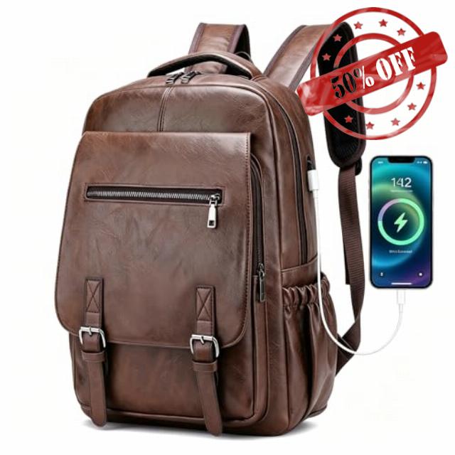 Laptop Backpack Mens Travel Backpack with USB Charging Port