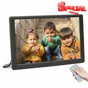 10.1 inch Digital Photo Picture Frame 1280x800 IPS Display with Photo Music Video Player Calendar Alarm