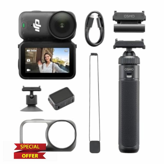 DJI Osmo Nano On-the-Go Combo (128GB) - Small 4K/60fps Vlogging Camera With a 1/1.3″ Sensor