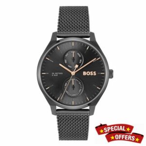 BOSS Analogue Multifunction Quartz Watch for Men Tyler Collection with Stainless Steel Bracele