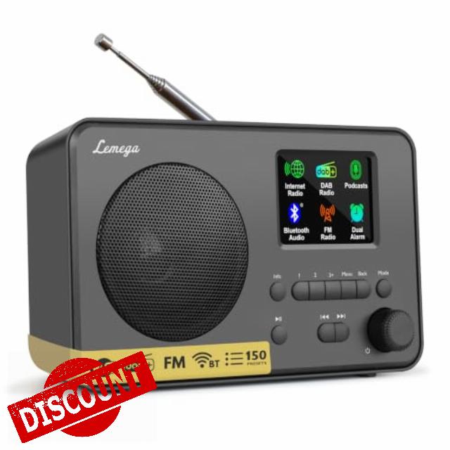 LEMEGA IR1 PRO Internet Radio with Podcasts & Bluetooth – DAB/DAB+