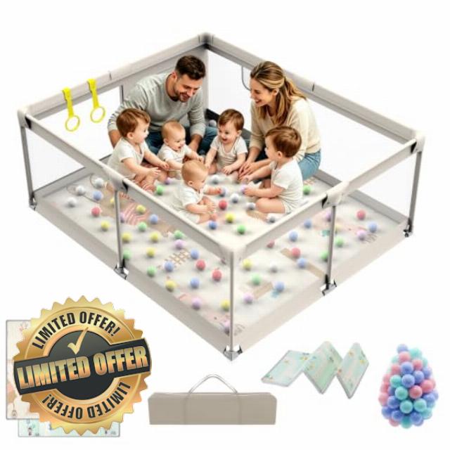 Baby Playpen with Mat