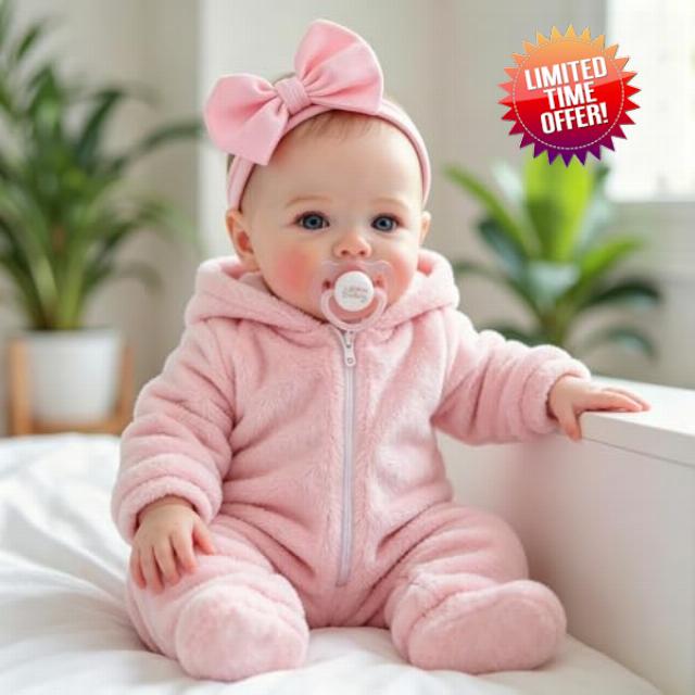 Pinky Reborn Blue Eyes 19 Inch Reborn Baby Dolls Full Body Vinyl Body Girl Bebe Reborn Realistic Newborn Baby Dolls Real Life Baby Toys For Kids Age 3+