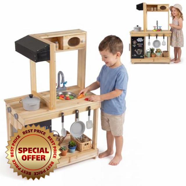 Maxmass Kids Mud Kitchen with Stoves