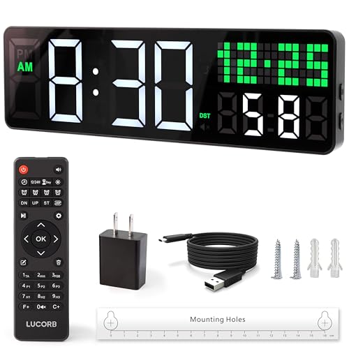 12" Digital Wall Timer Clock for Home Gym