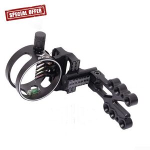 Light Aluminum Alloy Clear Scale Compound Bow Sight Micro Adjustable 5 Pin Archery Sight Durable And Stable