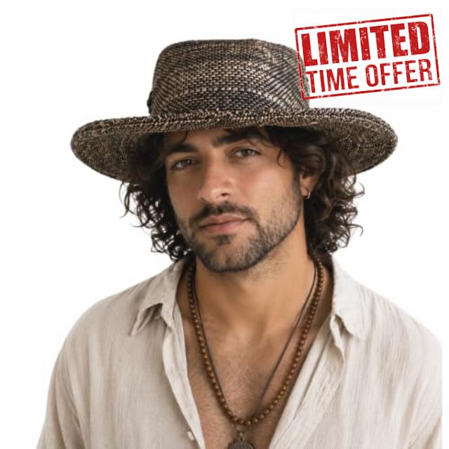 Hemp Sun Hat M/L/XXL Foldable Wide Brim Hat for Farmers & Gardeners Adjustable Beach Hat