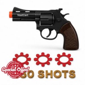Compact Die-Cast Metal 8-Shot Ring Cap Toy Gun