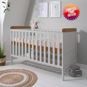 Tutti Bambini Rio 2-in-1 Baby Cot Bed with Cot Top Changer (0-6 years) 140x70 cm - Baby Crib & Toddler Bed