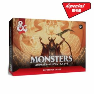 Dungeons & Dragons Reference Cards - Monsters (Animals and NPCs) | D&D Accessories (English Version)