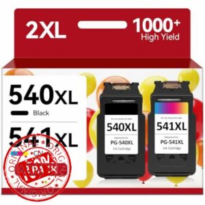 540XL 541XL Twin Pack High Capacity Replacement for Canon 540 and 541 Ink Cartridges