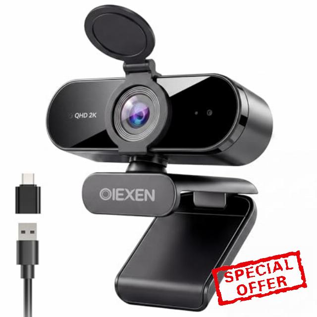 2K Webcam for PC/Mac