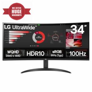 LG UltraWide Curved PC Monitor 34WR50QK