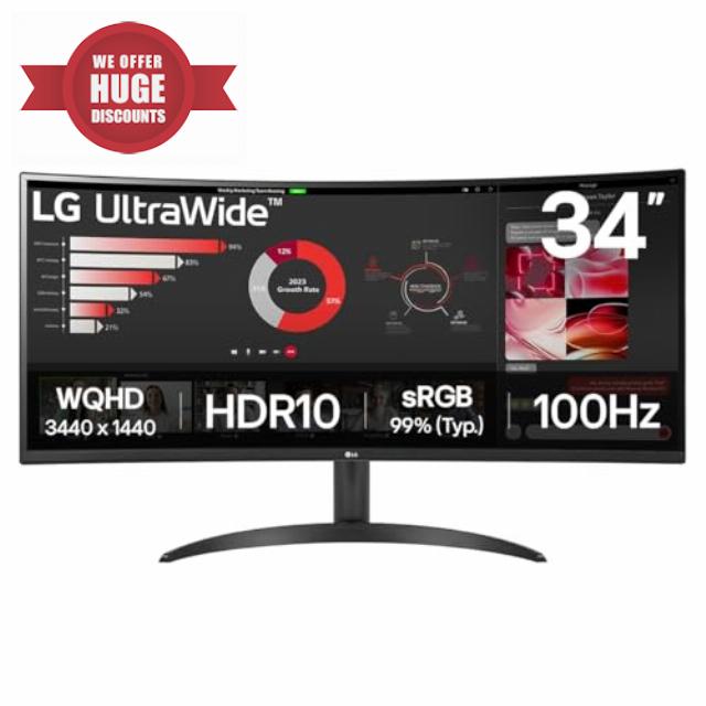 LG UltraWide Curved PC Monitor 34WR50QK