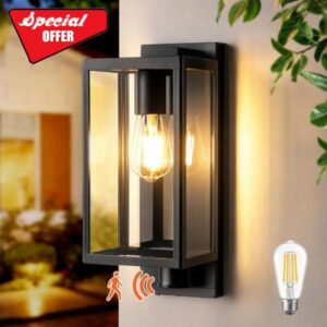 LMP Dawn to Dusk PIR Outdoor Wall Lights Mains Powered