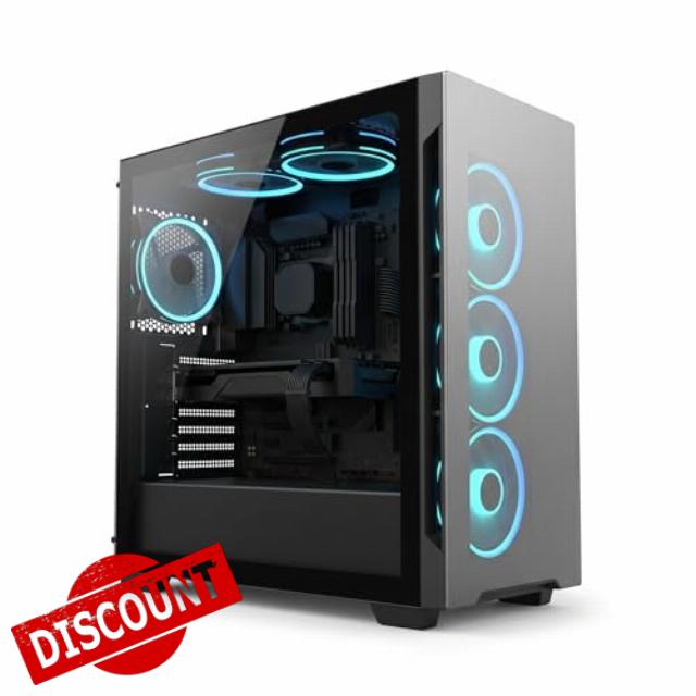 Intel i5 Gaming PC Desktop Tower with RGB Case | 16GB DDR4