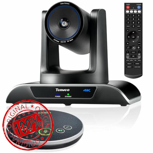Tenveo 4K PTZ Conference Camera System with Bluetooth Speakerphone