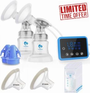 Bellababy Double Electric Breast Feeding Pumps with 21mm