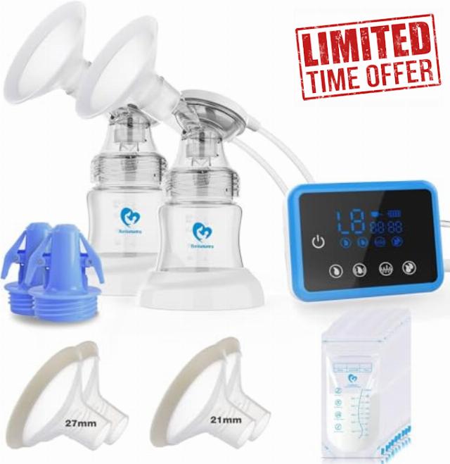 Bellababy Double Electric Breast Feeding Pumps with 21mm