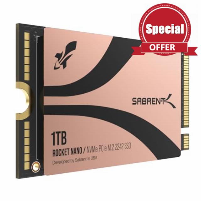 SABRENT Rocket 2242 1TB NVMe SSD