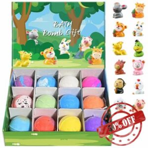 12Pcs/Set Bath Bombs with Toys Inside