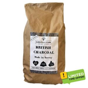 British Lumpwood Charcoal for BBQs (1 x 6kg) | Premium Surrey Made British Hardwood Charcoal for Barbecues