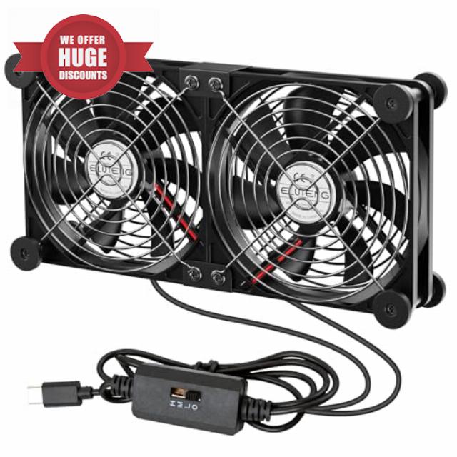 ELUTENG USB C Dual Fan 120mm
